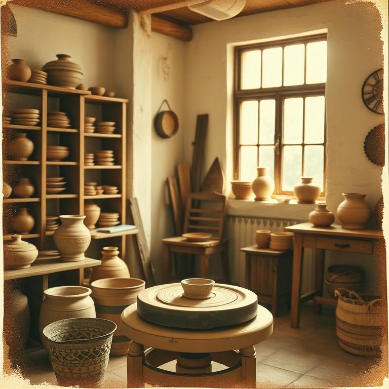 Marcus's studio, slow afternoon