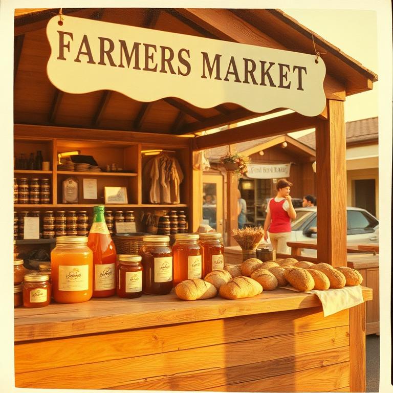 Saturday market in the village